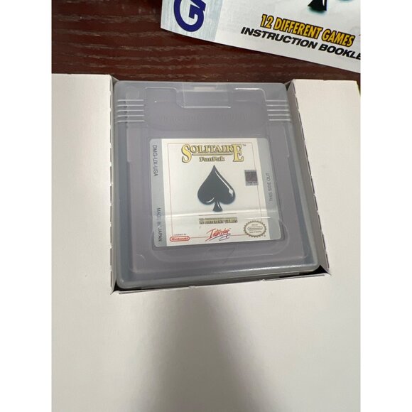 Nintendo Game Boy Solitaire FunPak Cartridge With Box & Instruction Booklet - Picture 2 of 5
